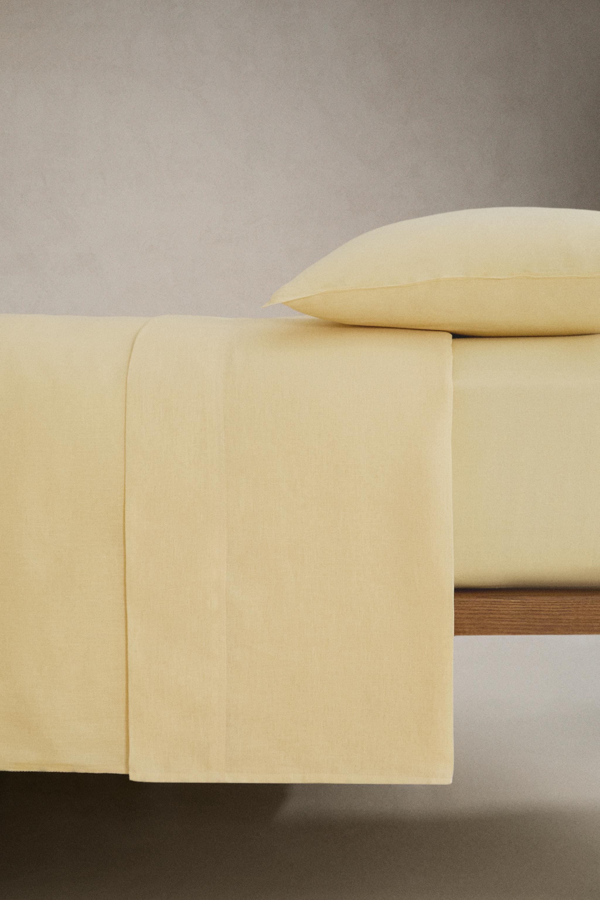 DRAP-HOUSSE LIN DÉLAVÉ (140 G/M²)